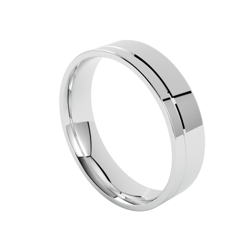 Wysokiej klasy obrączki ślubne ze złota białego 585